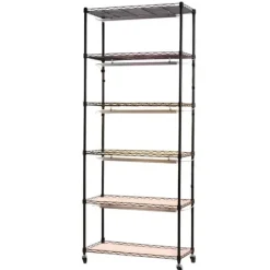 Plantestativer^Plantehylde med Vækstlys - Indendørs Plantestativ 6 Etager - 180 cm Høj - Med Hjul - 150 W LED Fuldspektrum 3 Farver - Timer 4/9/14 - Til Frøspiring | CDON
