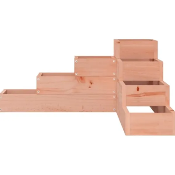 Clearance Plantekasse 4 niveauer i massivt douglasgran | Størrelse: 80,5x79x36 cm Plantningsbænke