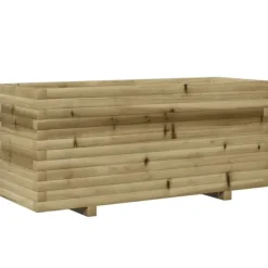 Plantningsbænke^Plantekasse i fyrretræ - Imprægneret og robust | Størrelse: 110x40x49,5 cm