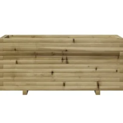 Plantningsbænke^Plantekasse i fyrretræ - Imprægneret og robust | Størrelse: 110x40x49,5 cm