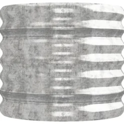 Plantningsbænke^Plantekasse i galvaniseret stål - Robust højbed | Størrelse: 224x40x36 cm | Farve: Sølv