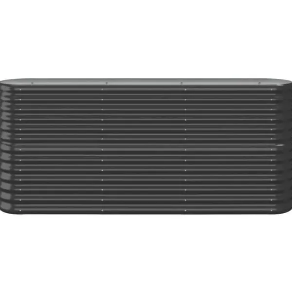 Plantningsbænke^Plantekasse i galvaniseret stål - Højbed | Farve: Antracitgrå | Størrelse: 152x40x68 cm