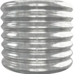 Plantningsbænke^Plantekasse i galvaniseret stål - Højbed | Størrelse: 332x40x36 cm | Farve: Sølv