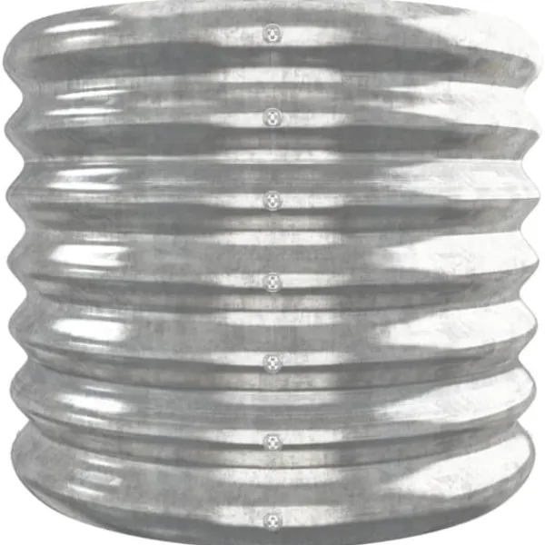 Plantningsbænke^Plantekasse i galvaniseret stål - Højbed | Størrelse: 332x40x36 cm | Farve: Sølv