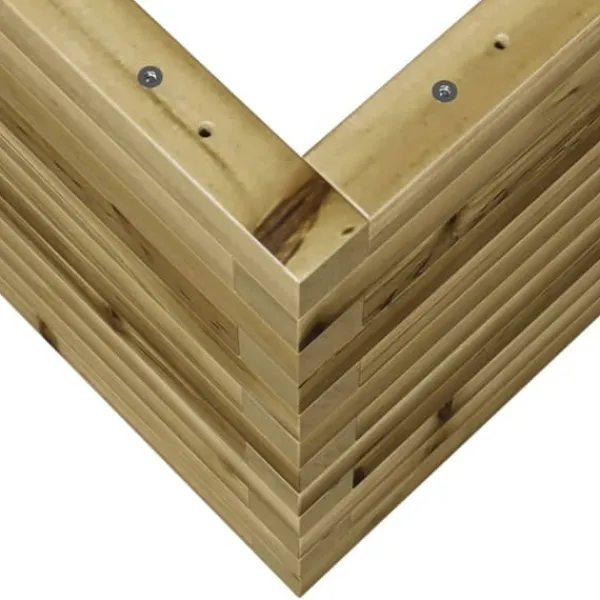 Sale Plantekasse i imprægneret fyrretræ - Robust og dekorativ | Størrelse: 90x40x45,5 cm Krukker & Plantebeholdere