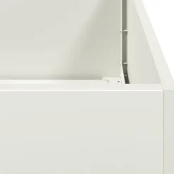 Outlet Plantekasse i koldvalset stål - Højbed til planter | Størrelse: 40x40x40 cm | Farve: Hvid Krukkeplanter Indendørs