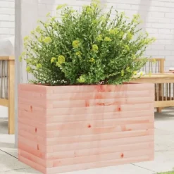 Hot Plantekasse i massivt douglasgran - Stabil og dekorativ | Størrelse: 70x40x45,5 cm Krukker & Plantebeholdere