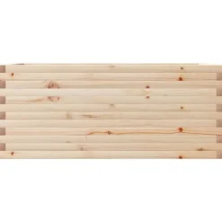 Sale Plantekasse i massivt fyrretræ - Robust og dekorativ | Størrelse: 110x60x45,5 cm Plantningsbænke