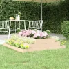 Online Plantekasse i massivt fyrretræ - 110x110x27 cm | Farve: Naturlig træfinish Plantningsbænke