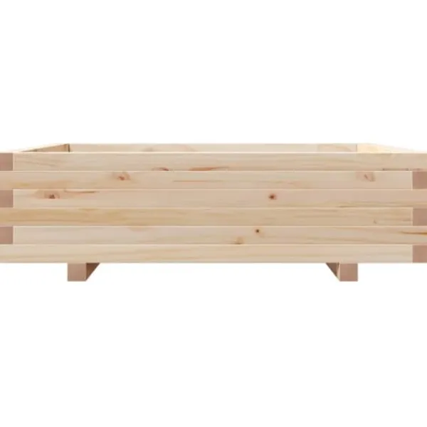 Sale Plantekasse i massivt fyrretræ - 90x90x26,5 cm | Størrelse: 90x90x26,5 cm Plantningsbænke