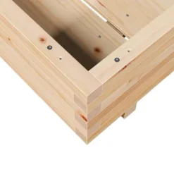 Sale Plantekasse i massivt fyrretræ - 90x90x26,5 cm | Størrelse: 90x90x26,5 cm Plantningsbænke