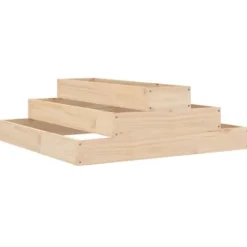 Plantningsbænke^Plantekasse i massivt fyrretræ - Dekorativ og robust | Størrelse: 80x80x27 cm