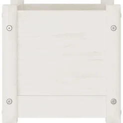 Krukker & Plantebeholdere^Plantekasse i massivt fyrretræ - Ideel til planter og blomster | Størrelse: 31x31x31 cm | Farve: Hvid