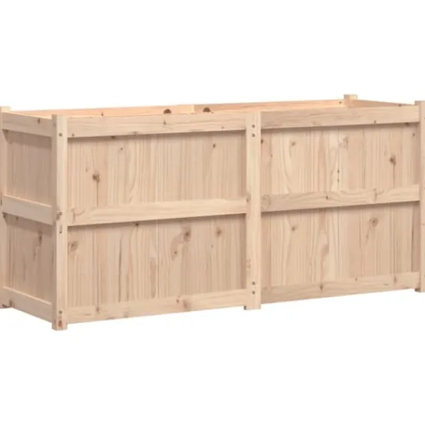 Krukker & Plantebeholdere^Plantekasse i massivt fyrretræ - Dekorativ havekasse | Størrelse: 150x50x70 cm