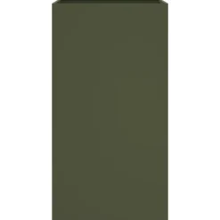 Krukker & Plantebeholdere^Plantekasse i stål - Holdbar og dekorativ til haven | Farve: Olivengrøn | Størrelse: 42x38x75 cm