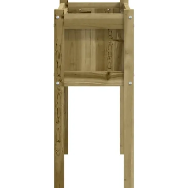Plantningsbænke^Plantekasse med ben i imprægneret fyrretræ - Haveskaber | Størrelse: 70x31x70 cm