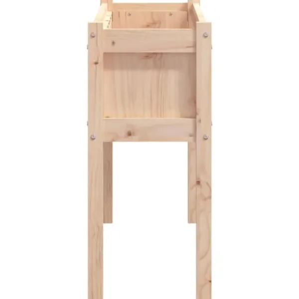 Outlet Plantekasse med ben i massivt fyrretræ - Perfekt til haven | Størrelse: 110x31x70 cm Plantningsbænke