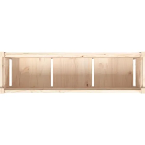 Outlet Plantekasse med ben i massivt fyrretræ - Perfekt til haven | Størrelse: 110x31x70 cm Plantningsbænke
