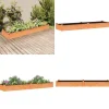 Online Plantekasse med foring 240x60x25 cm massivt fyrretræ brun - Højbed - Højbede - Home & Living Plantningsbænke