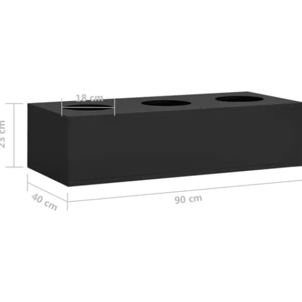 Plantekasse til kontor 90x40x23 cm stål antracitgrå - Plantekasse - Plantekasser - Home & Living Krukker & Plantebeholdere