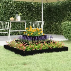 Online Plantekasse 80x80x27 cm massivt fyrretræ sort - Plantekasse - Plantekasser - Home & Living Plantningsbænke