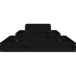 Online Plantekasse 80x80x27 cm massivt fyrretræ sort - Plantekasse - Plantekasser - Home & Living Plantningsbænke