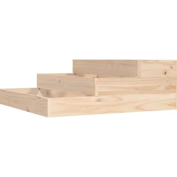 Online Plantekasse 78x78x27 cm massivt fyrretræ - Plantekasse - Plantekasser - Home & Living Krukker & Plantebeholdere