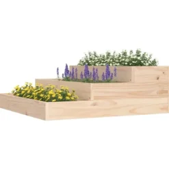 Online Plantekasse 78x78x27 cm massivt fyrretræ - Plantekasse - Plantekasser - Home & Living Krukker & Plantebeholdere