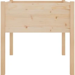 Outlet Plantekasser 2 stk. 70x70x70 cm - Massivt fyrretræ | Farve: Natur | Størrelse: 70x70x70 cm Plantningsbænke