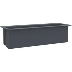 Clearance Plantekrukker - Living blomsterkasser til Euro-paller 12 stk. 36x13,5x9,5 cm PP grå Krukker & Plantebeholdere