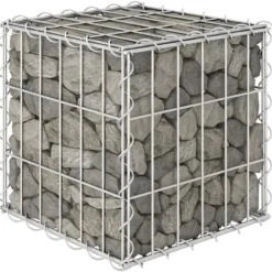 Hot Plantekrukker - Living gabion-højbed 30x30x30 cm kubeformet stål Krukker & Plantebeholdere