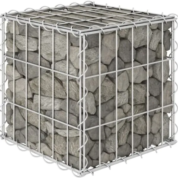 Hot Plantekrukker - Living gabion-højbed 30x30x30 cm kubeformet stål Krukker & Plantebeholdere