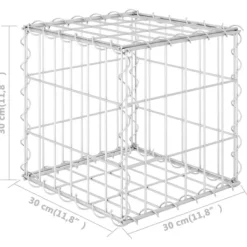 Hot Plantekrukker - Living gabion-højbed 30x30x30 cm kubeformet stål Krukker & Plantebeholdere
