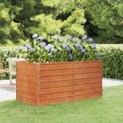 Sale Plantekrukker - Living højbed 160x80x77 cm cortenstål rustfarvet Krukker & Plantebeholdere