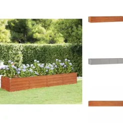 Sale Plantekrukker - Living højbed 320x80x45 cm cortenstål rustfarvet Krukker & Plantebeholdere