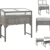 Clearance Plantekrukker - Living højbed med drivhus 110x54x120 cm massivt grantræ Drivhus
