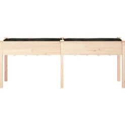 Outlet Plantekrukker - Living plantekasse med foring 203x53x76 cm massivt fyrretræ Krukker & Plantebeholdere