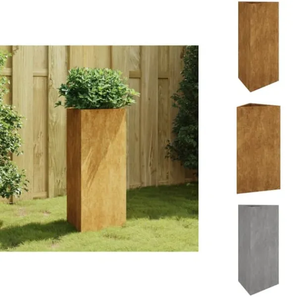 Hot Plantekrukker - Living plantekrukke 40x34,5x75 cm cortenstål Krukker & Plantebeholdere