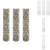 Krukker & Plantebeholdere^Plantekrukker - Living rundt gabion-havebede 3 stk. Ø30x150 cm galvaniseret stål