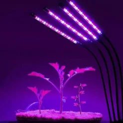 New Plantelampe/plantebelysning med 4 fleksible LED-lysstofrør 2-pack Kit Til Plante- & Urtedyrkning