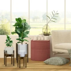 Best Planteopsats sæt, 33x25x25 cm, 38x30x30 cm, 40x34x34 cm, Brun Plantestativer