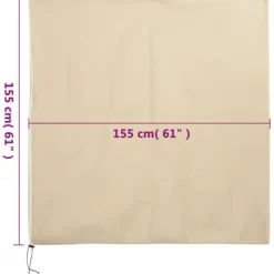 Haveduge^Planteovertræk med lynlås - Vinterbeskyttelse til planter | Size: 1,55x1,55 m | 2 stk. | 70 g/m²