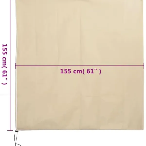 Haveduge^Planteovertræk med lynlås - Vinterbeskyttelse til planter | Size: 1,55x1,55 m | 2 stk. | 70 g/m²