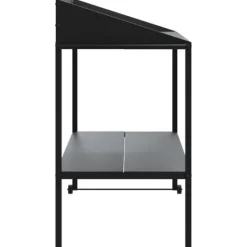 Plantestativer^Plantestativ i galvaniseret stål - 2 hylder | Farve: Antracitgrå | Størrelse: 100x54,5x100 cm