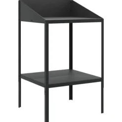 Plantestativer^Plantestativ i galvaniseret stål til planter | Størrelse: 56,5x54,5x100 cm | Farve: Antracitgrå