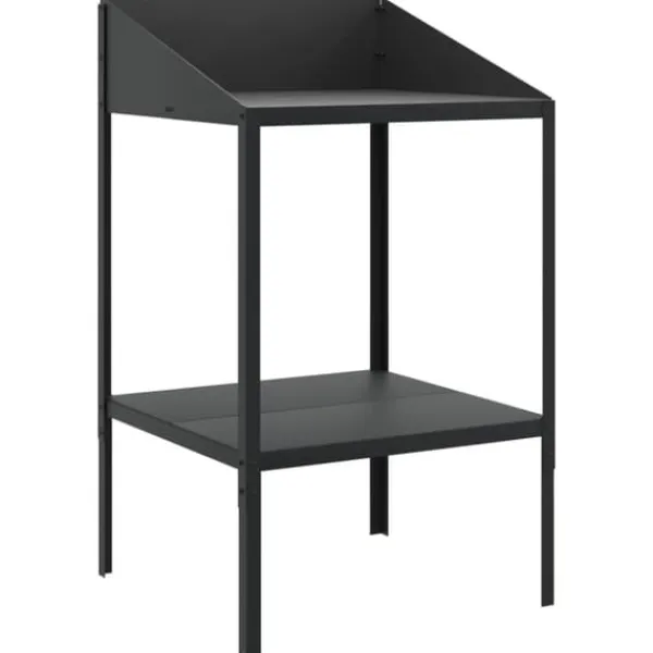 Plantestativer^Plantestativ i galvaniseret stål til planter | Størrelse: 56,5x54,5x100 cm | Farve: Antracitgrå