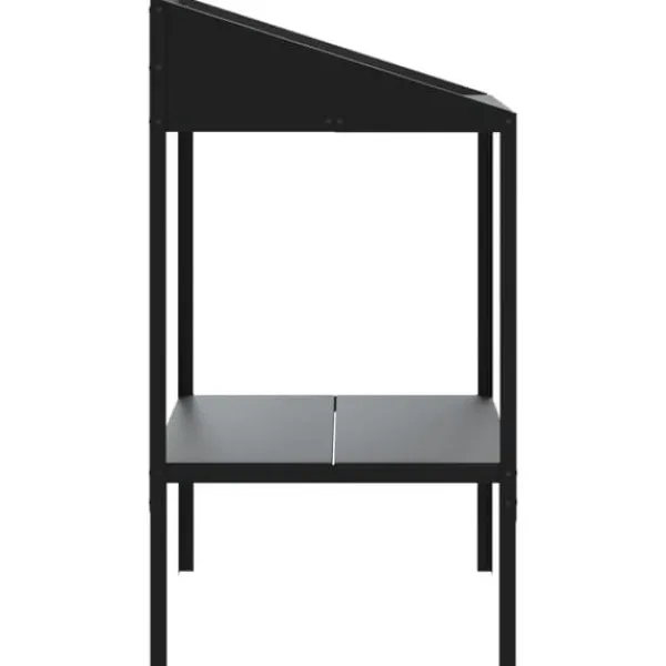 Plantestativer^Plantestativ i galvaniseret stål til planter | Størrelse: 56,5x54,5x100 cm | Farve: Antracitgrå