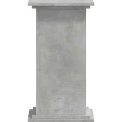 Best Plantestativ i konstrueret træ - Stabil og minimalistisk | Størrelse: 33x33x60 cm | Farve: Betongrå Plantestativer