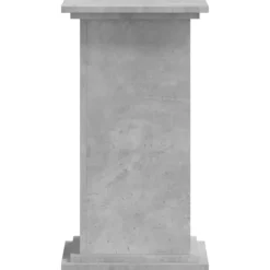 Best Plantestativ i konstrueret træ - Stabil og minimalistisk | Størrelse: 33x33x60 cm | Farve: Betongrå Plantestativer