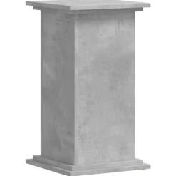 Best Plantestativ i konstrueret træ - Stabil og minimalistisk | Størrelse: 33x33x60 cm | Farve: Betongrå Plantestativer
